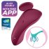 Satisfyer Sexy Secret - inteligentny wodoodporny wibrator do majtek (bordowy)