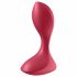 Satisfyer Backdoor Lover - ładowalny, wodoodporny wibrator analny (czerwony) 