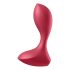 Satisfyer Backdoor Lover - ładowalny, wodoodporny wibrator analny (czerwony) 