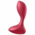 Satisfyer Backdoor Lover - ładowalny, wodoodporny wibrator analny (czerwony) 