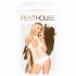 Penthouse Perfect Lover - koronkowe body z dekoltem w szpic (białe)  - M/L