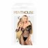 Penthouse High Profile - kwiecisty kombinezon carmen (czarny)  - XL