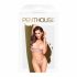 Penthouse Double Spice - koronkowy biustonosz z falbankami (nude)  - M/L