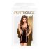 Penthouse Juicy Poison - mini sukienka z dziurami i ramiączkami (czarna)