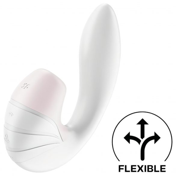 Satisfyer Supernova - wibrator 2 w 1 z możliwością ładowania (biały) 