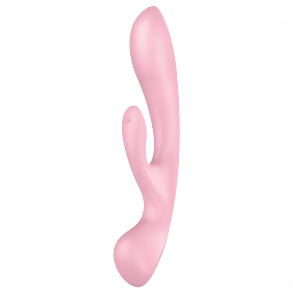 Satisfyer Triple Oh - akumulatorowy wibrator z różdżką (różowy) 