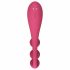 Satisfyer Tri Ball 1 - wielofunkcyjny wibrator z możliwością ładowania (czerwony) 