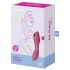 Satisfyer Curvy Trinity 3 - akumulatorowy wibracyjny 2w1 stymulator powietrzny (czerwony)