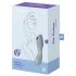 Satisfyer Curvy Trinity 3 - akumulatorowy wibrator fal powietrza 2w1 (szary)