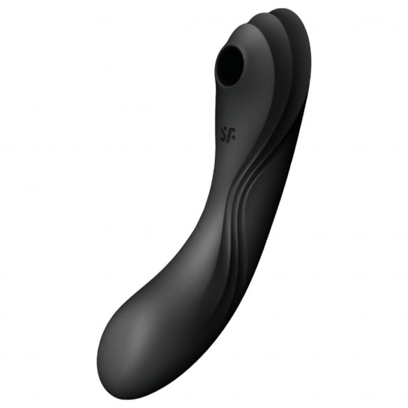 Satisfyer Curvy Trinity 4 - ładowalny wibrator dopochwowy i łechtaczkowy (czarny) 