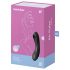 Satisfyer Curvy Trinity 4 - akumulatorowy wibrator 2w1 z falami powietrza (czarny)