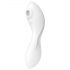 Satisfyer Curvy Trinity 5+ - inteligentny wibrator 2w1 z falami powietrza (biały)