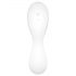 Satisfyer Curvy Trinity 5+ - inteligentny wibrator 2w1 z falami powietrza (biały)