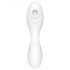 Satisfyer Curvy Trinity 5+ - inteligentny wibrator 2w1 z falami powietrza (biały)