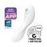 Satisfyer Curvy Trinity 5+ - inteligentny wibrator 2w1 z falami powietrza (biały)