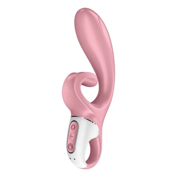 Satisfyer Hug Me - inteligentny wibrator akumulatorowy z różową różdżką 