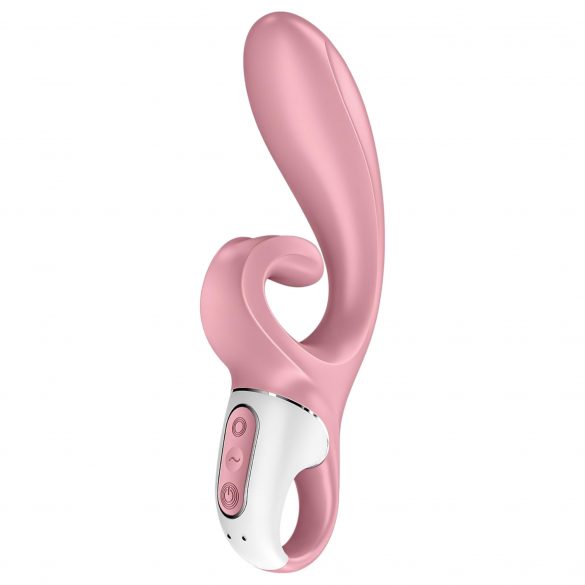 Satisfyer Hug Me - inteligentny wibrator akumulatorowy z różową różdżką 