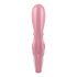 Satisfyer Hug Me - inteligentny wibrator akumulatorowy z różową różdżką 