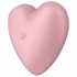 Satisfyer Cutie Heart - bezprzewodowy wibrator łechtaczkowy z falą powietrzną (różowy) 