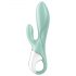 Satisfyer Air Pump Bunny 5 - inteligentny wibrator pompka (miętowy)