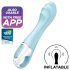 Satisfyer Air Pump Vibrator 5 - inteligentny wibrujący pompek (niebieski)