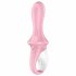 Satisfyer Air Pump Booty 5 - inteligentny wibrator analny z pompką (różowy) 