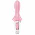 Satisfyer Air Pump Booty 5 - inteligentny wibrator analny z pompką (różowy) 