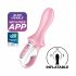 Satisfyer Air Pump Booty 5 - inteligentny wibrator analny z pompką (różowy) 