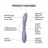 Satisfyer G-spot Flex 2 - akumulatorowy, wodoodporny wibrator punktu G (fioletowy)