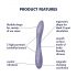 Satisfyer G-Spot Flex 2 fioletowy - wodoodporny wibrator akumulatorowy