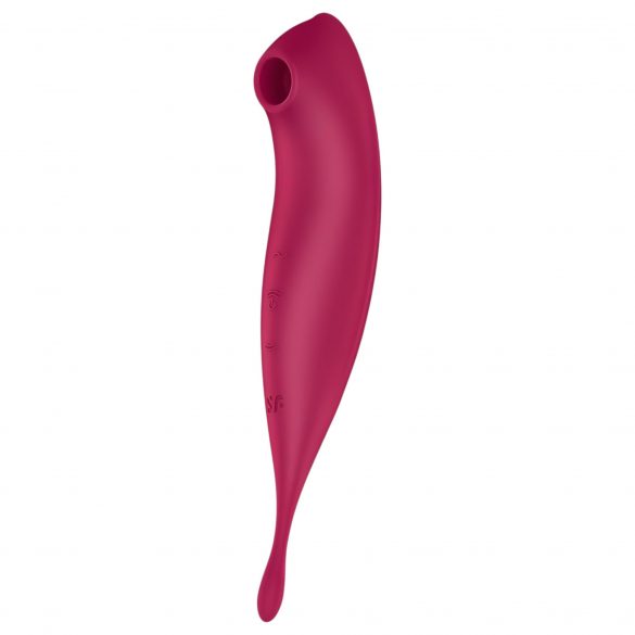 Satisfyer Twirling Pro - ładowalny, inteligentny wibrator łechtaczkowy 2 w 1 (czerwony) 