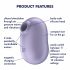 Satisfyer Pro To Go 2 - ładowalny, powietrzny stymulator łechtaczki (viola) 