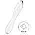 Satisfyer Dazzling Crystal 1 - dwustronne szklane dildo (przezroczyste)