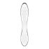 Satisfyer Dazzling Crystal 1 - szklane dildo z 2 końcówkami (półprzezroczyste) 