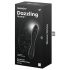 Satisfyer Dazzling Crystal 1 - dwustronne dildo szklane (czarne)