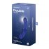 Satisfyer Double Crystal - szklane dildo z 2 końcami (niebieski) 