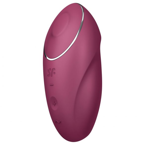 Satisfyer Tap & Climax 1 - wibrujący stymulator 2w1 (czerwony)