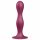 Satisfyer Double Ball-R - obciążone dildo z lepkimi stopkami (czerwone) 