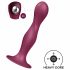 Satisfyer Double Ball-R - obciążone dildo z lepkimi stopkami (czerwone) 