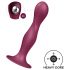 Satisfyer Double Ball-R - czerwony dildoo z obciążeniem i przyssawką