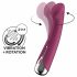 Satisfyer Spinning G-Spot 1 - Wibrator punktu G z obrotową główką (czerwony) 