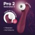 Satisfyer Pro 2 Gen3 - ładowalny stymulator łechtaczki z falami powietrza (bordowy) 