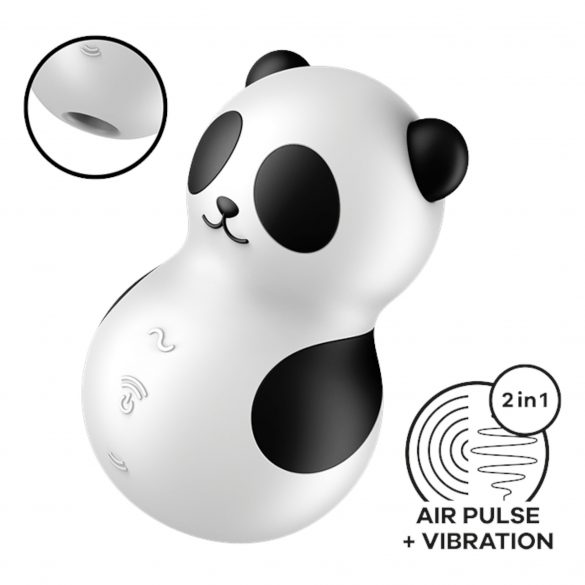 Satisfyer Pocket Panda - stymulator łechtaczki z falami powietrznymi (czarny)