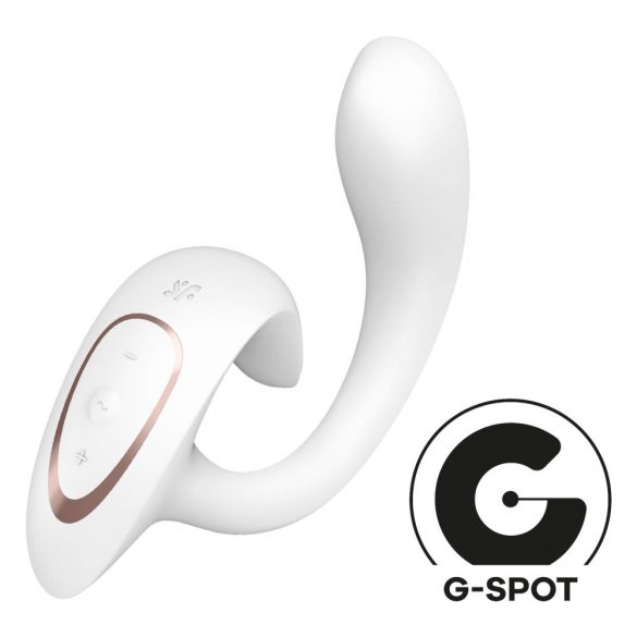 Satisfyer G for Goddess 1 - bezprzewodowy wibrator łechtaczki i punktu G (biały) 