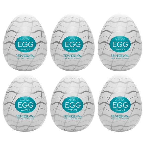 TENGA Egg Wavy II - jajko masturbacyjne (6 sztuk)