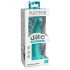 Dillio Curious Five - silikonowy dildo z przyssawką (15 cm) - turkusowy