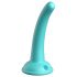 Dillio Curious Five - lepkie silikonowe dildo (15 cm) - turkusowe 