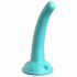 Dillio Curious Five - lepkie silikonowe dildo (15 cm) - turkusowe 