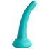 Dillio Curious Five - lepkie silikonowe dildo (15 cm) - turkusowe 