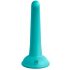 Dillio Curious Five - lepkie silikonowe dildo (15 cm) - turkusowe 